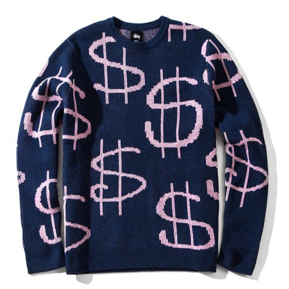Stussy Money Sweater 100% Lambswool